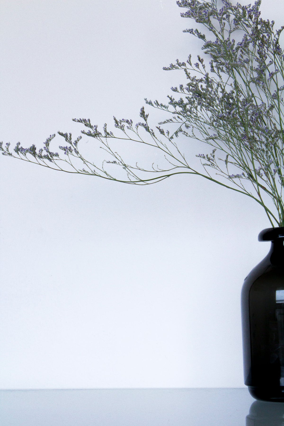 Smoked Glass Bud Vase